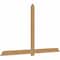 Ekena Millwork Eugene Smooth Timber Gable Bracket, Western Red Cedar, 108"W x 63"H x 1 1/2"D x 5 1/2"F, 14/12 Pitch GBW108X63X0206EUG00SWR - alternate 2